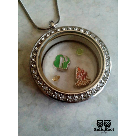Floating Locket - GIRL SCOUT Floating Locket - GIRL SCOUT